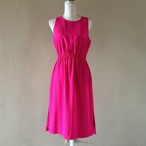 NWT J. Crew Button Back Midi Dress Petite 8